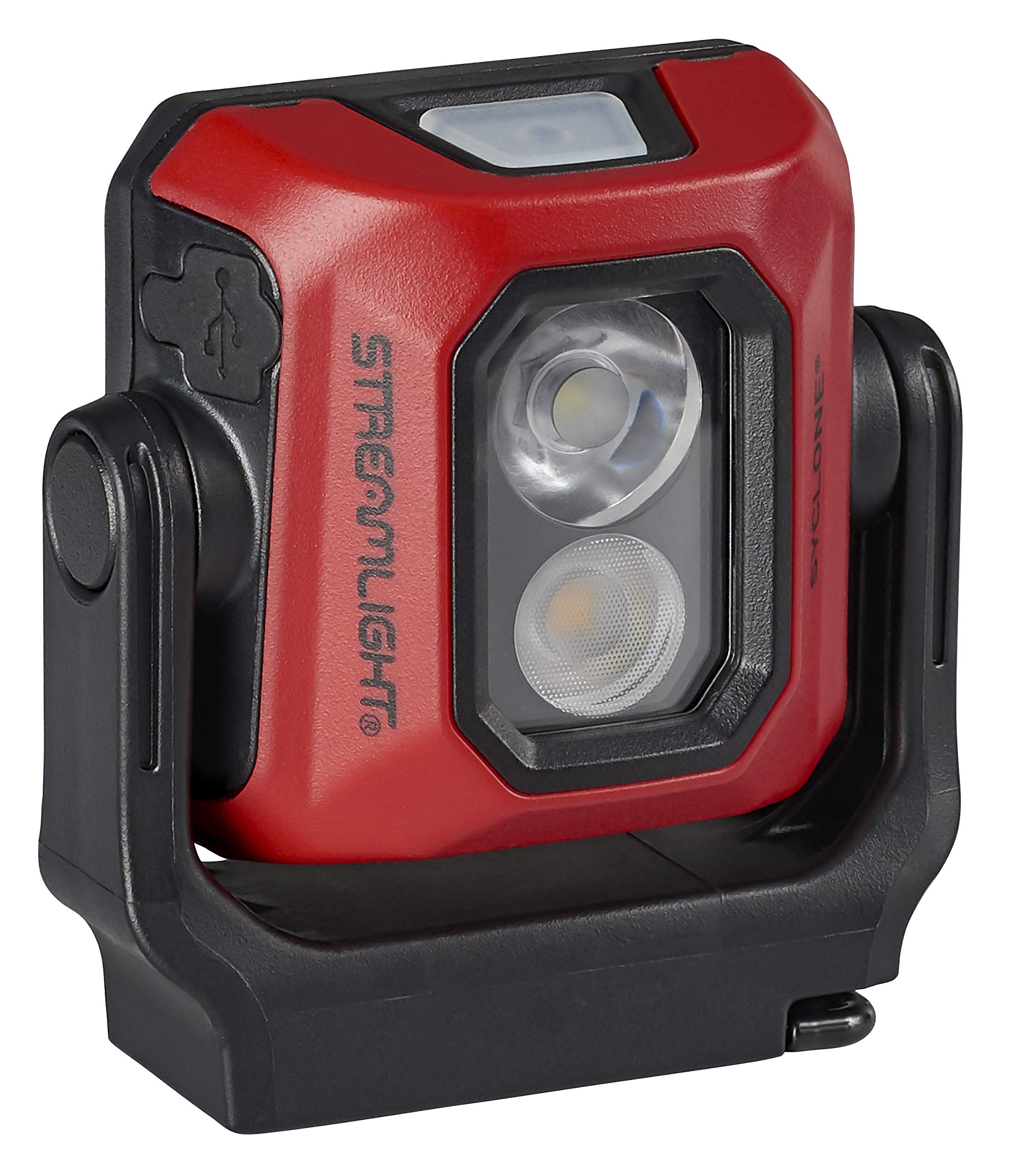 Streamlight 61510 Syclone 400-Lumen USB Rechargeable Multi-Function Compact Work Light, Red
