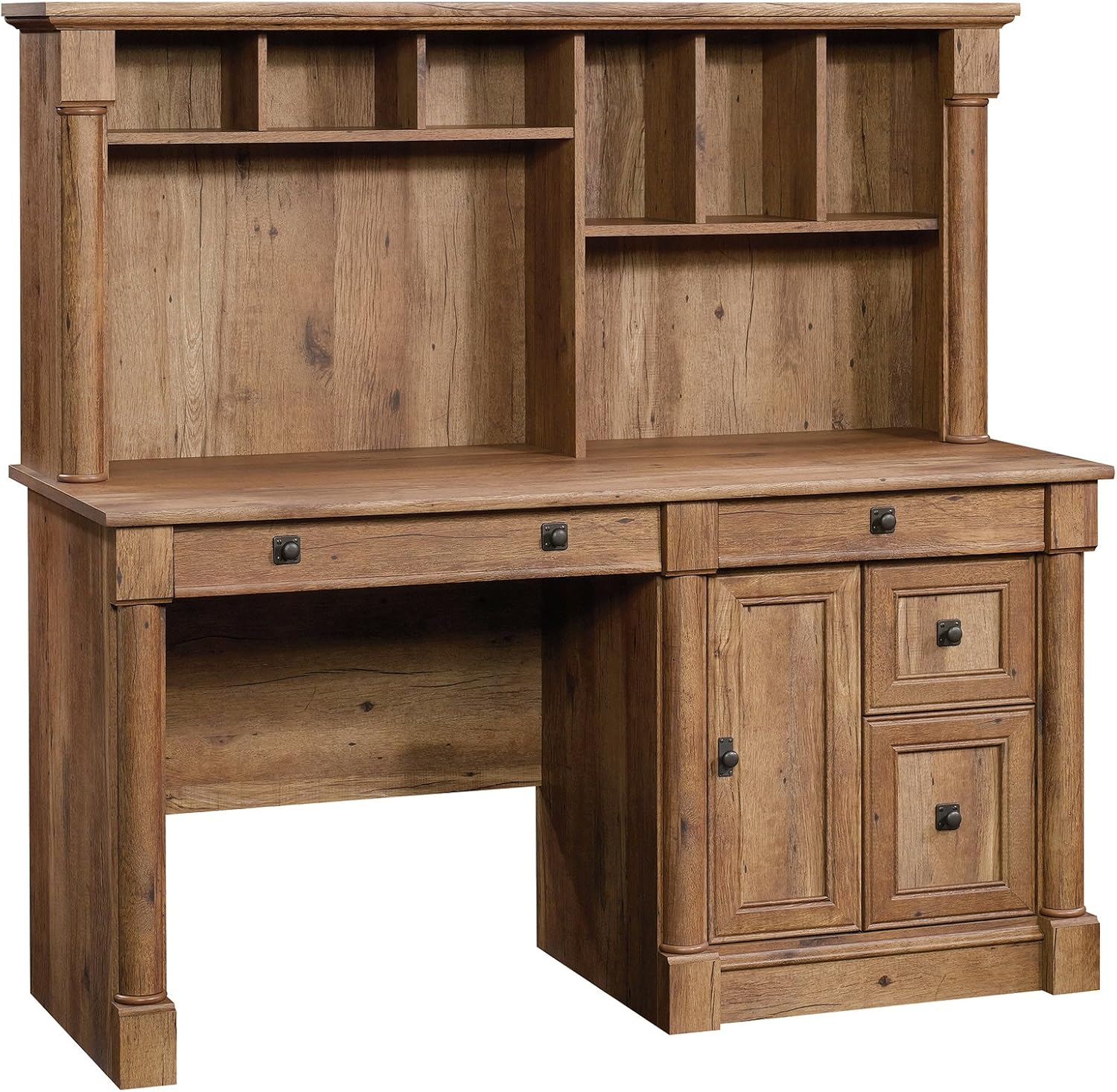 Sauder Palladia Computer Desk with Hutch, Home Office Desk