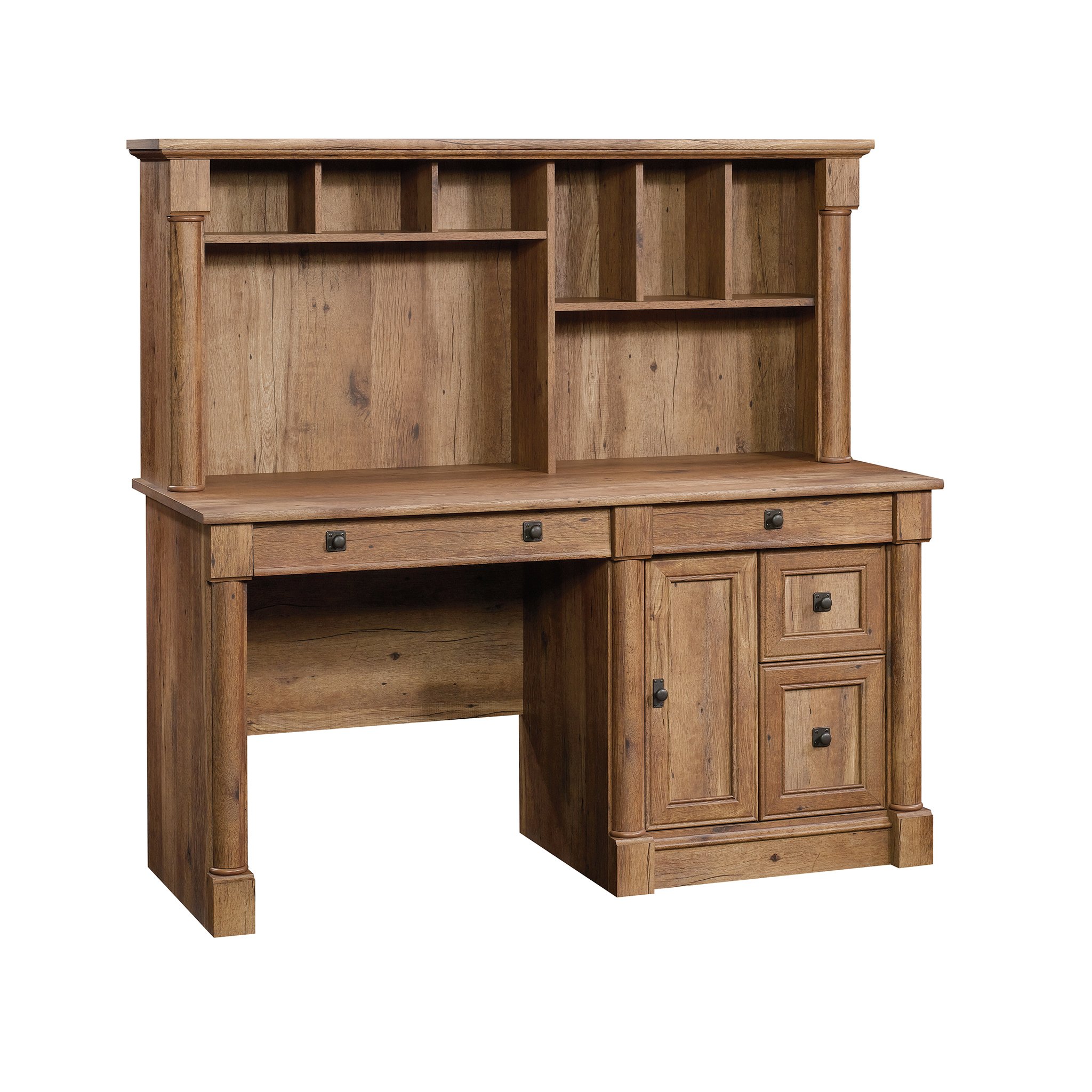 Sauder Palladia Computer Desk with Hutch, Home Office Desk
