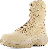 Reebok Men's Rapid Response RB8895 8" Soft Toe Tactical Boot with Side Zipper