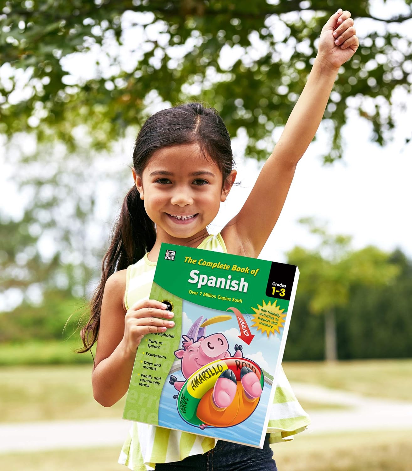 Complete Book of Spanish Workbook for Kids, Grades 1-3 Spanish Learning, Basic Spanish Vocabulary, Alphabet, Numbers, Colors
