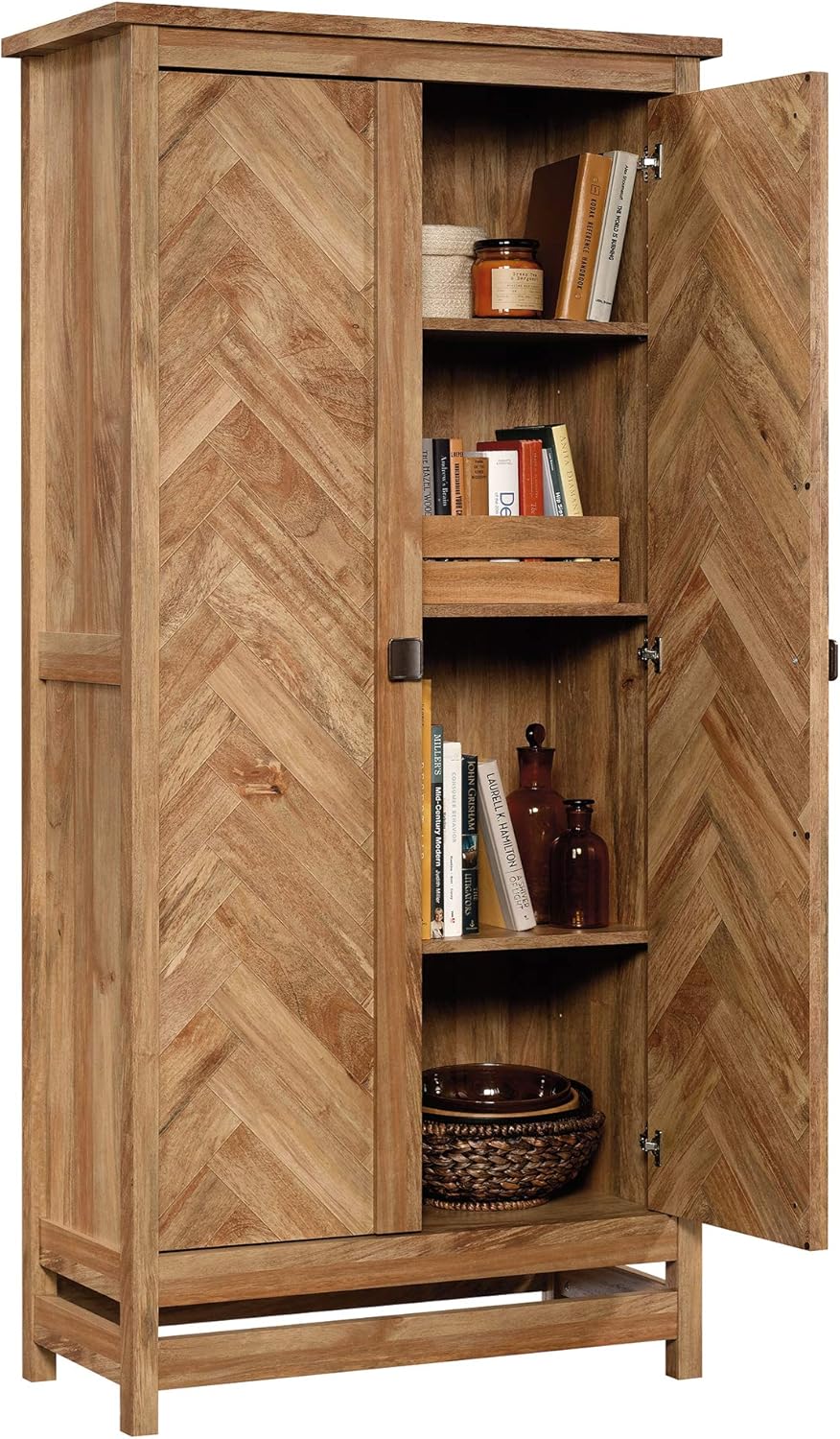 Sauder Cannery Bridge Storage Cabinet/ Pantry Cabinet, Sindoori Mango finish L: 35.20" x W: 16.26" x H: 71.97" Sindoori