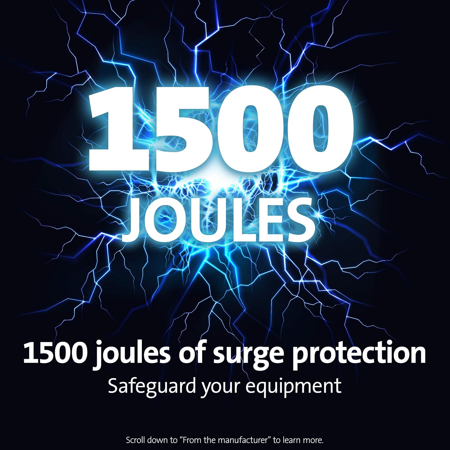 Kensington SmartSockets 6-Outlet, 16-Foot Cord, & 1500 Joules Tabletop Surge Protector (K62634NA) 16-Foot Cord Tabletop