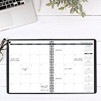 AT-A-GLANCE 15-Month Monthly Planner, Large 9 x 11, Faux Leather