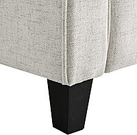 LIFESTYLE SOLUTIONS Hanson Microfiber Chair With Curved Arms