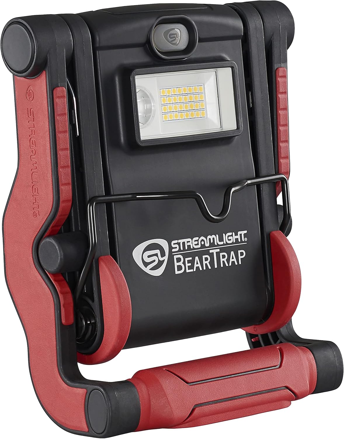Streamlight BearTrap 61520 2000 Lumen Multi-Function Worklight with Magnetic Base and Hang Hook, 120V/100V AC, Red