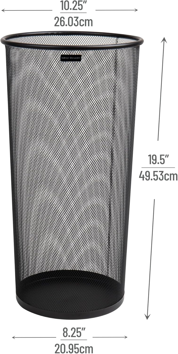 MIND READER Metal Mesh Umbrella Stand Multi-Purpose Storage