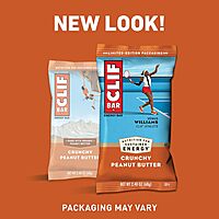 Clif Bars - Energy Bars - Crunchy Peanut Butter - Made with Organic Oats - Plant Based Food - Vegetarian