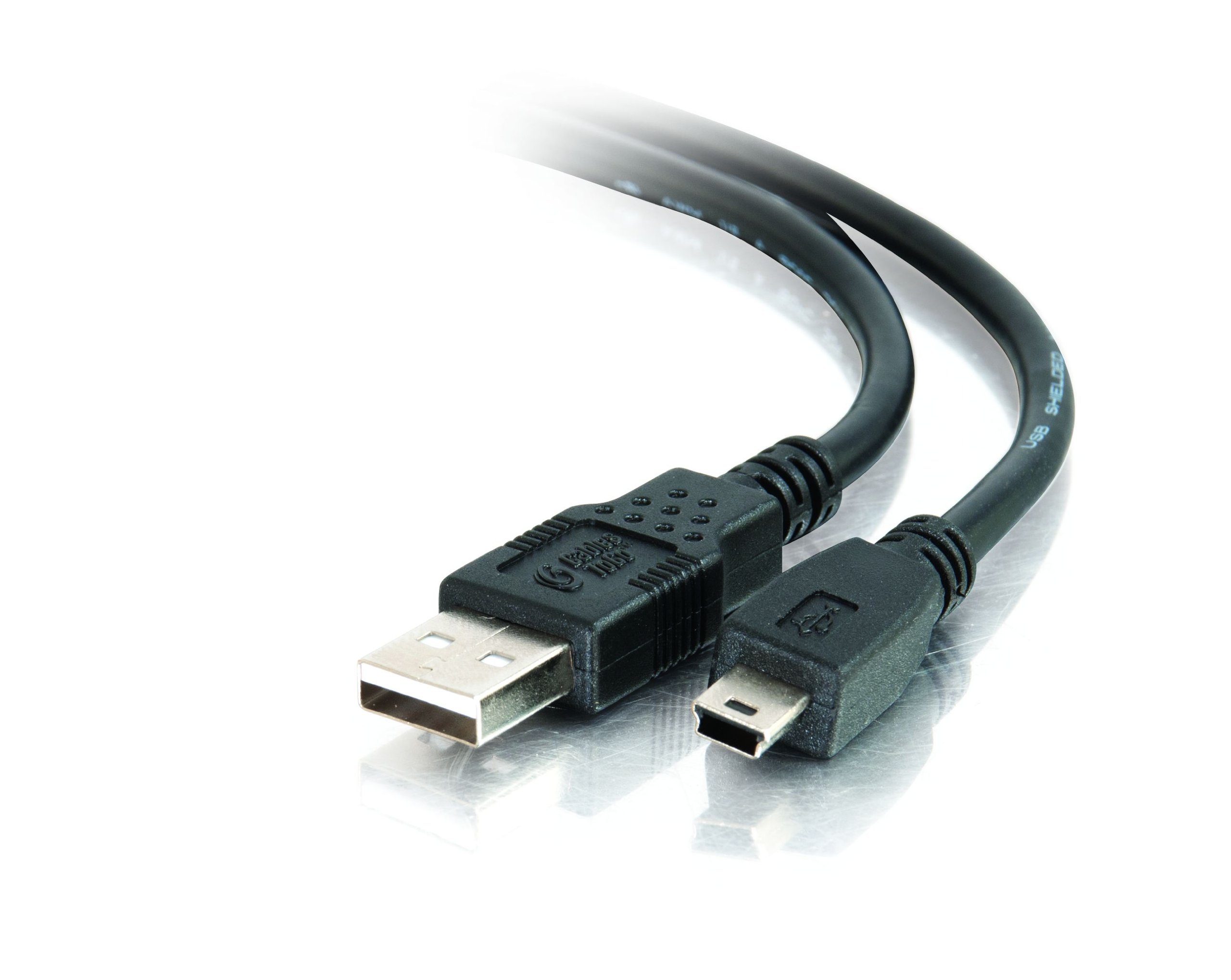 C2G 27005 USB 2.0 A to Mini-B USB Cable, 6.56 Feet (2 Meters), Black