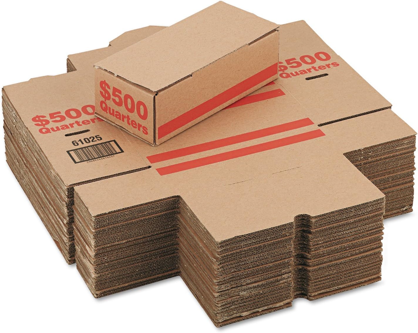 PM Company Coin Boxes, Quarters, $500.00, Bundle Of 50