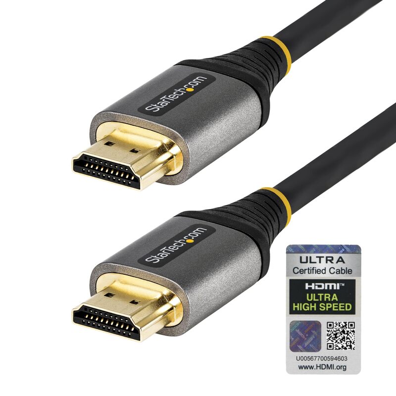 StarTech.com Ultra High-Speed HDMI 2.1 Cable, Certified 48Gbps