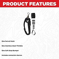 Scotty #1154 Terminal Kit with Snap, Black