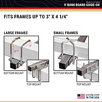 CE Smith - Adjustable Keel Roller Bracket Assembly - Boat Trailer Accessory 5' Black