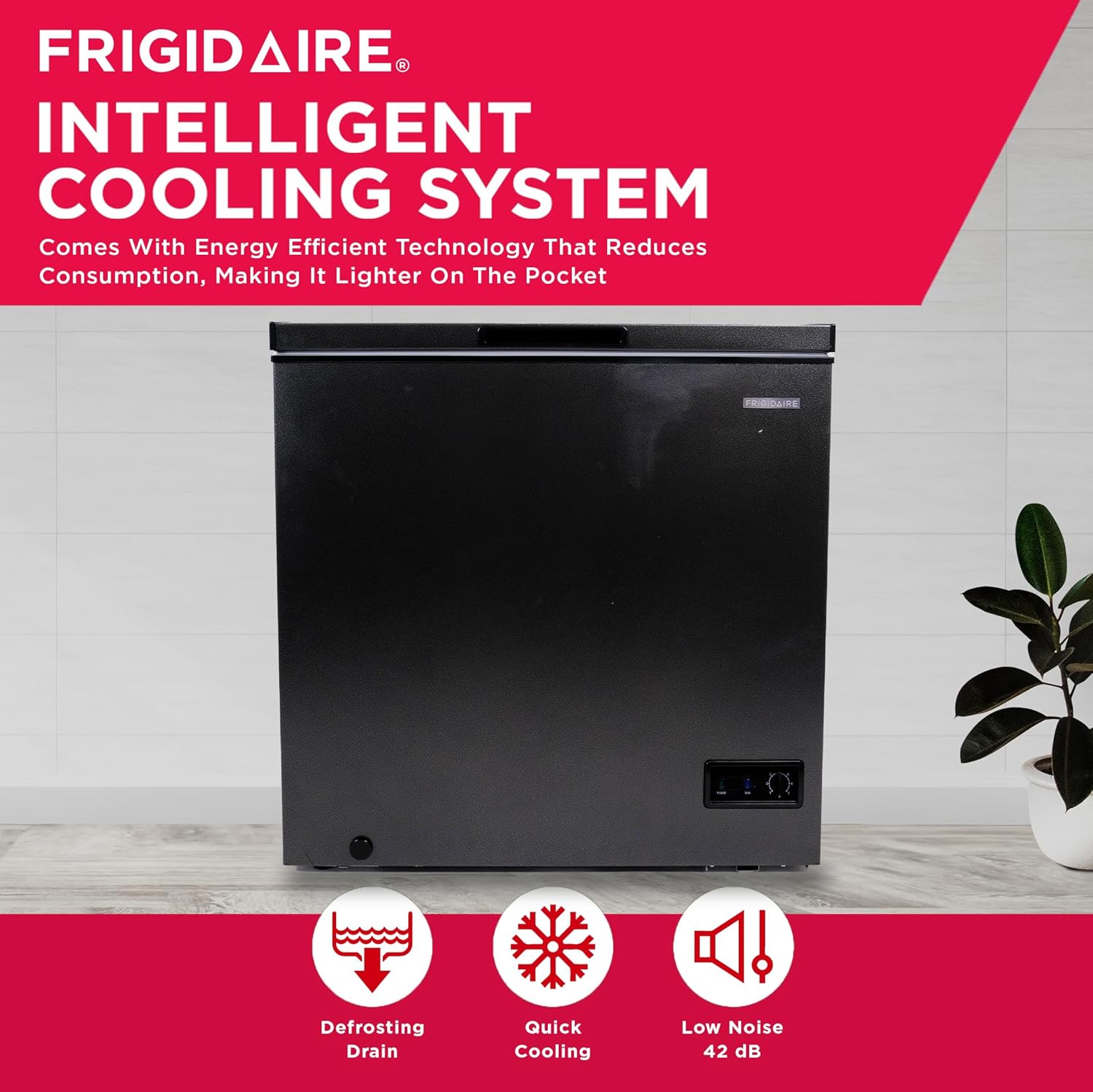 Frigidaire Congelador profundo de pecho, capacidad de 7 pies cúbicos Frigidaire Congelador profundo de pecho, capacidad de 7 pies cúbicos