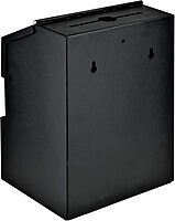 Mail Boss Locking Steel Suggestion Box (9.5" H x 7" W x 6" D) - Black