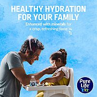 Pure Life Purified Water Bottles, 24 Pack - Still Bottled Water with Added Minerals for a Crisp Taste, Plastic Bottles - 8 Fl Oz Purified 8 Fl Oz (Pack of 24)