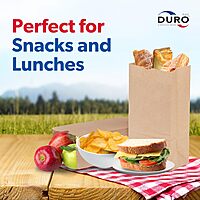 Duro ID# 18405 5# SOS Bag 35# 100% Recycled Natural Kraft, Pack of 500