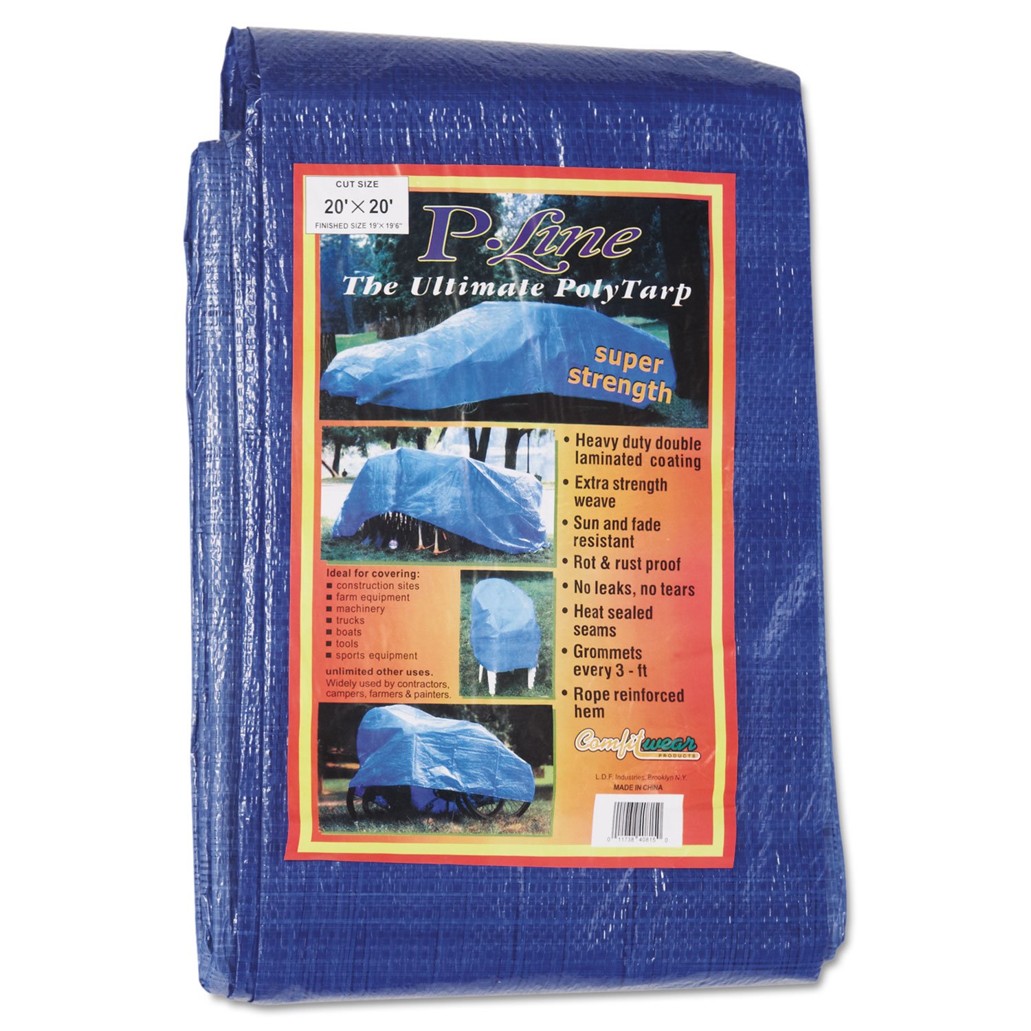 Anchor Brand, 101-2020-TARP, Anchor 11017 20' X 20' Poly TARP Woven LAMIN