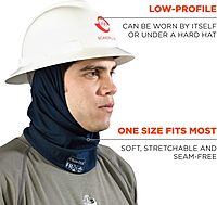 Ergodyne Chill-Its 6486 Fire Resistant Headband, Multifunctional Headwear, Moisture-Wicking, Navy, 10 x 8 x 0.5 Inch