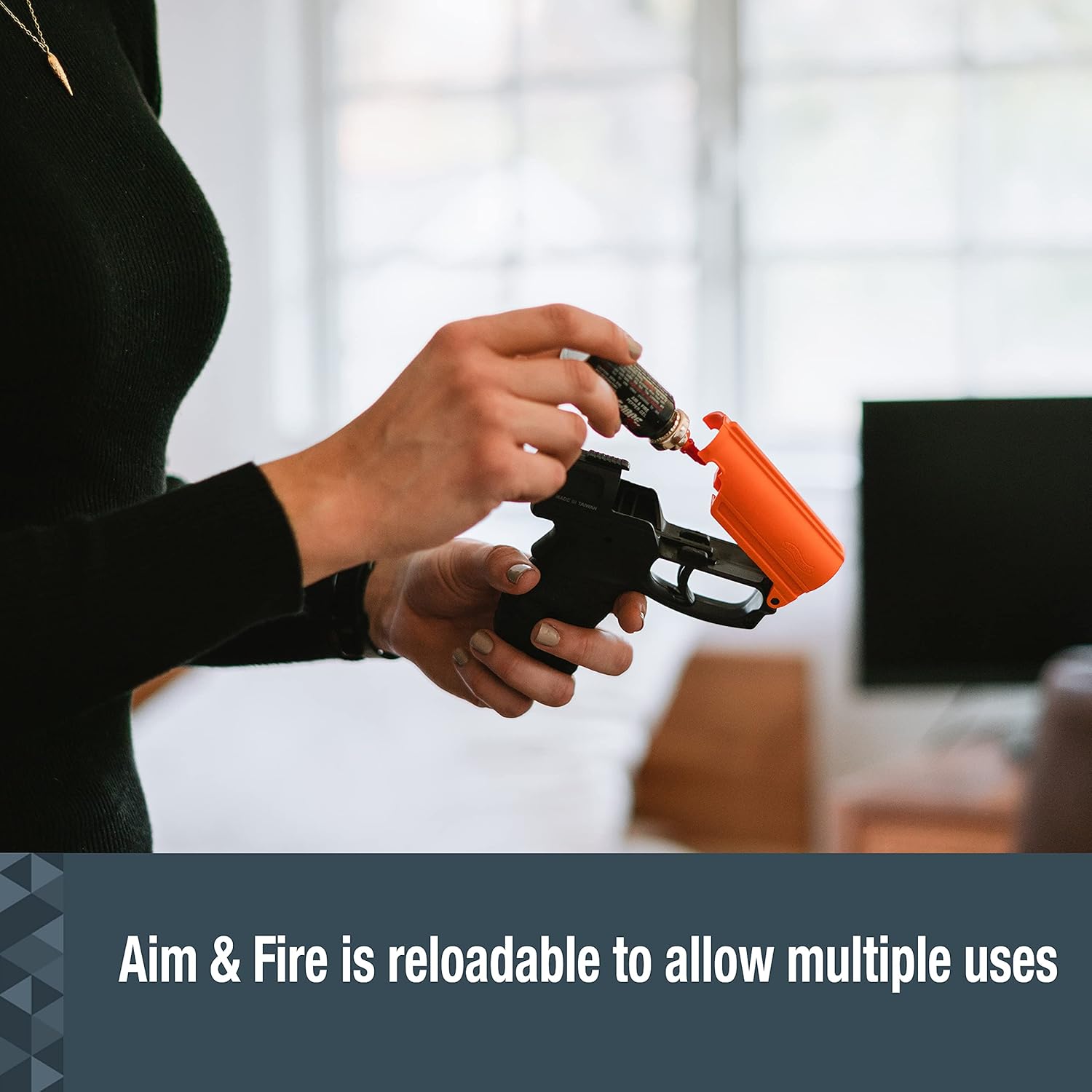 SABRE Aim and Fire Pepper Gel with Trigger and Grip Deployment System