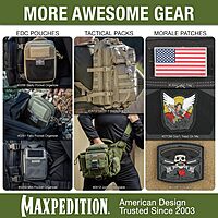 MAXPEDITION 3D PVC Morale Patch with Hook-and-Loop Backing