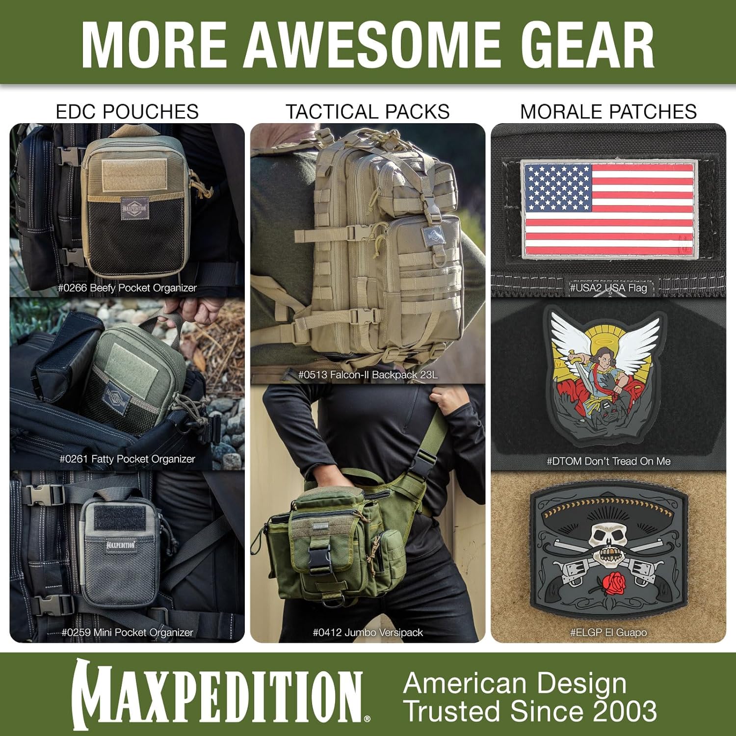 MAXPEDITION Positive Grip Zipper Pulls