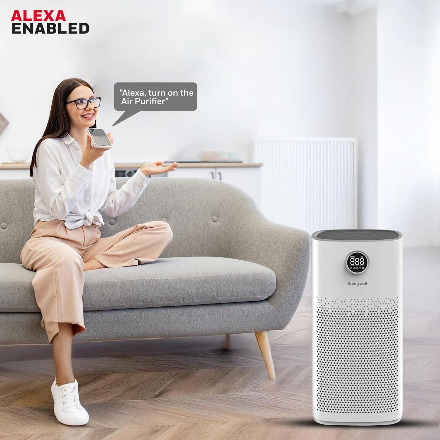 Honeywell Air Touch P2 Platinum Series Air Purifier with Alexa Enabled Honeywell Air Touch P2 Platinum Series Air Purifier with Alexa Enabled