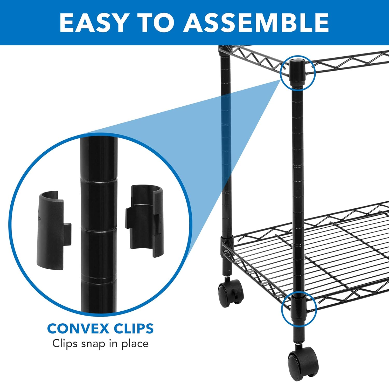 Mount-It! Rolling File Cart with Locking Casters, Mobile Filing Cabinet for Letter and Legal Size Folders