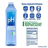 Perfect Hydration 9.5+ pH Alkaline Drinking Water, Purified & Electrolyte Enhanced