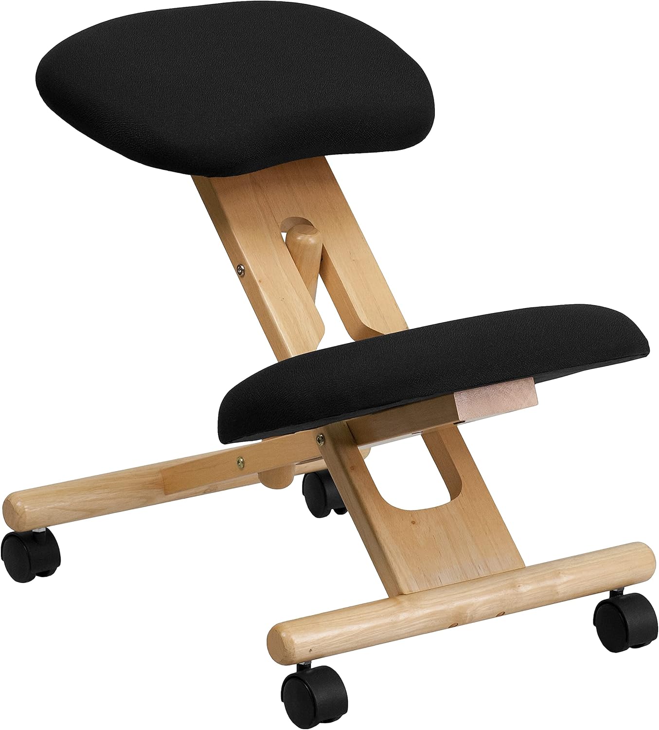 Flash Furniture Posey Mobile Wooden Ergonomic Kneeling Office Chair