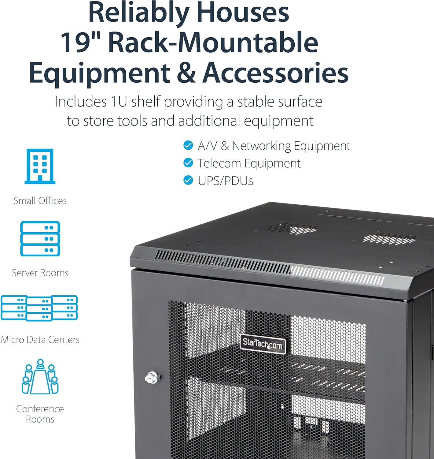 StarTech.com 19" Wall-Mount Server Rack Cabinet