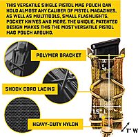 High Speed Gear Pistol TACO Single Magazine Pouch, MOLLE
