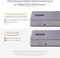 StarTech.com USB-C Docking Station Multi Monitor HDMI/DP/USB-C Video Output, Triple Monitor 4K30/Dual 4K60, 7-Port USB Hub, 60W Power Delivery, GbE, 3.5mm Audio, Works with Chromebook, TAA
