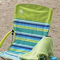 Coleman Utopia Breeze Lightweight Beach Chair with Cup Holder, Comfortable Portable Outdoor Chair with Carry Bag