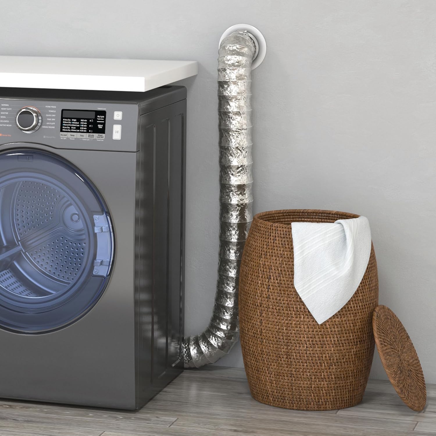 DEFLECTO Supurr-Flex 5-Ply 4in Aluminum Dryer Vent Duct