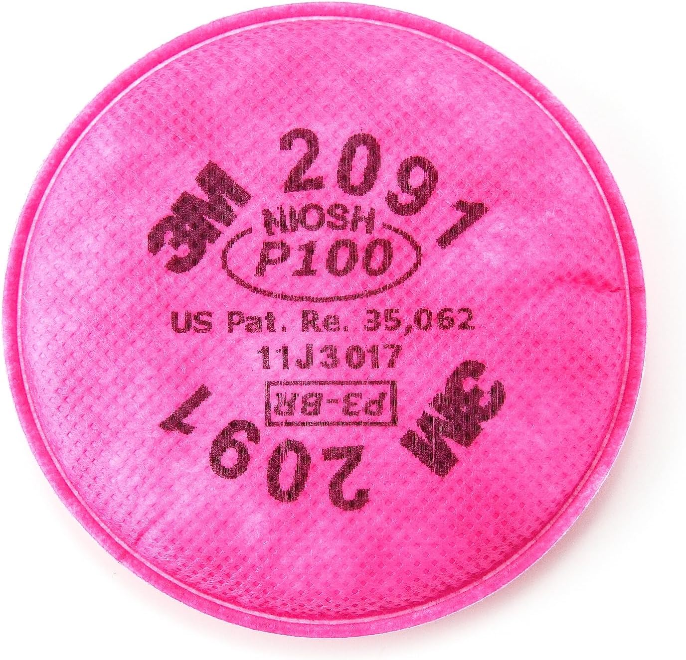 3M particulate filters P100 #2091/07000 , Pink, One Size, 2 Count
