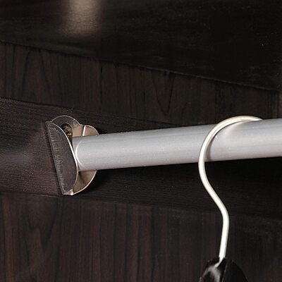 Sauder Select Multipurpose Bedroom Armoire Wardrobe Closet Pantry Storage Cabinet with Drawers and Hanging Rail, L: 40.00" x W: 19.45" x H: 71.10", Cinnamon Cherry