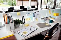 Post-it 100% Recycled Paper Super Sticky Notes, 3 in. x 3 in., 24 Pads/Pack, 70 Sheets/Pad