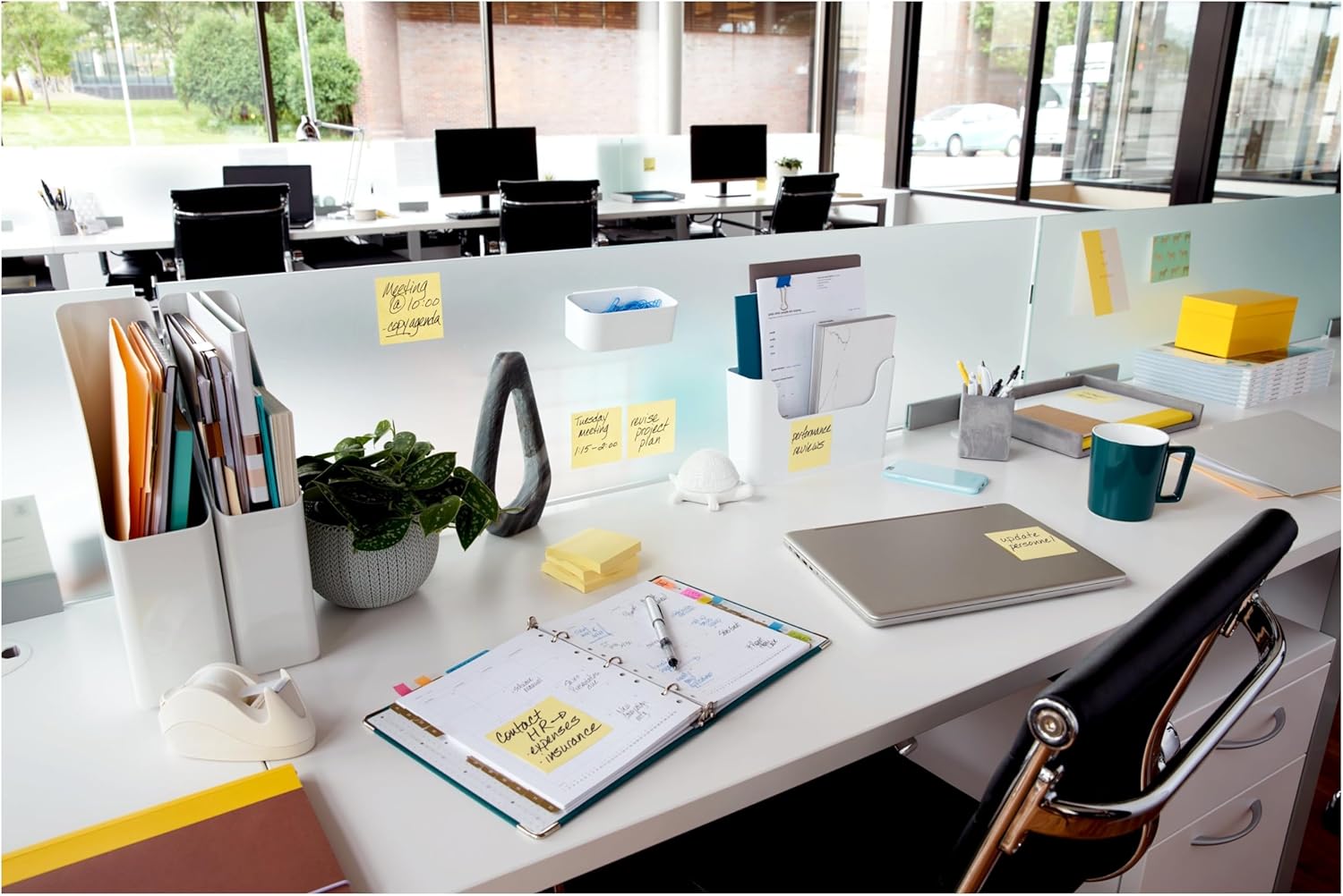 Post-it 100% Recycled Paper Super Sticky Notes, 3 in. x 3 in., 24 Pads/Pack, 70 Sheets/Pad