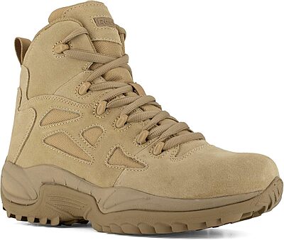 Reebok Men's Rapid Response RB 6" Tactical Boot with Side Zipper
