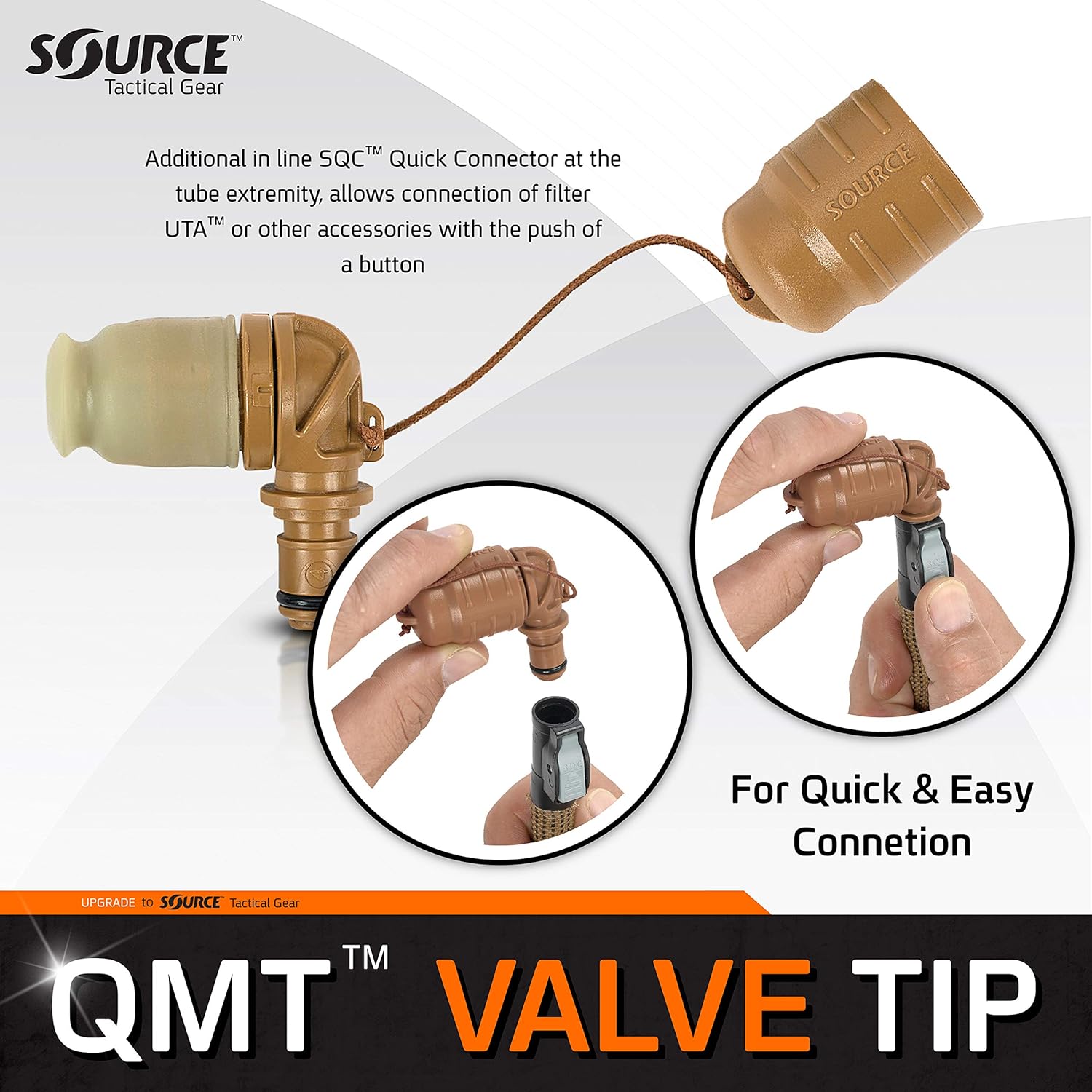 Source Tactical Helix High-Flow Bite Valve Coyote