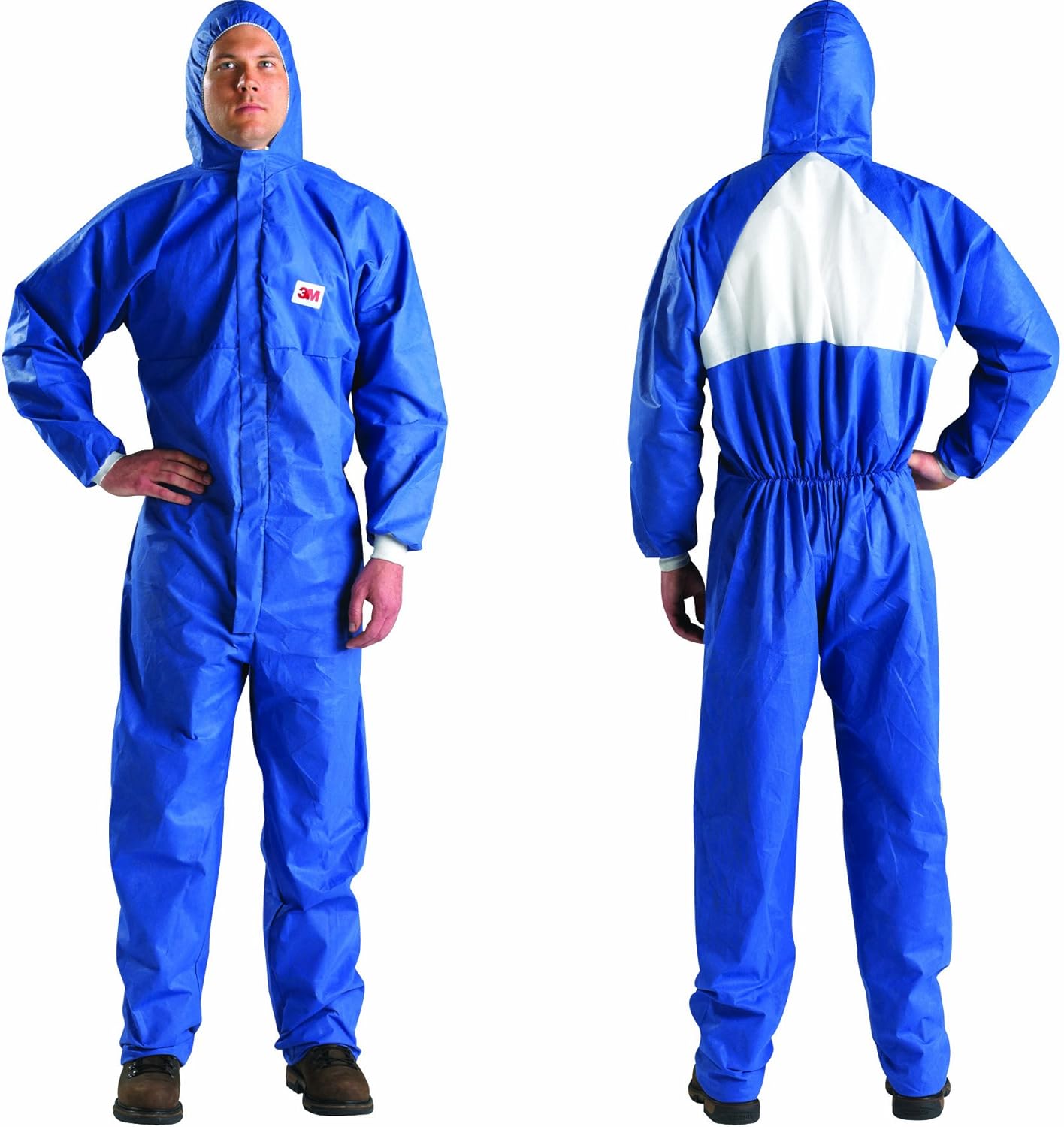 3M Protective Disposable Coveralls, Bulk Pack of 25, Hooded, Secondary Flame Spread-Resistant Treatment, SMS Based