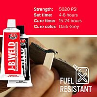J-B Weld 8281 Professional Size Steel Reinforced Epoxy - Hardener and Steel Pack - 10 oz