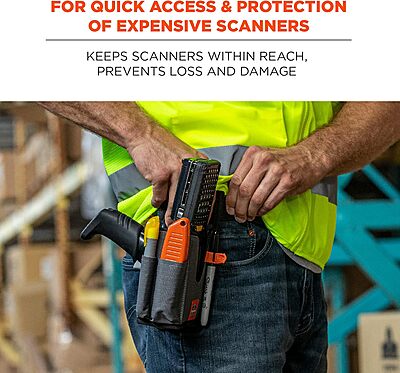 ERGODYNE Squids Barcode Scanner Holster with Belt Clip or Loop