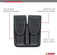 Bianchi Model 8002 Double Magazine Pouch - Size 2