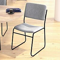 Flash Furniture HERCULES Series 500 lb Capacity High Density Stacking Chair with Sled Base