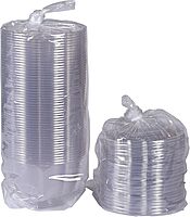 ECO-PRODUCTS Compostable Clear PLA Salad Bowls with Lids, Case of 150