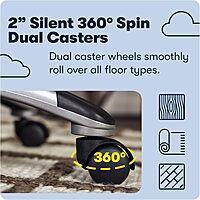 Serta Big and Tall High Back Executive Office Chair, Ergonomic Gaming Computer Chair with Layered Body Pillows, Contoured Lumbar Zone, Brown Old Chestnut