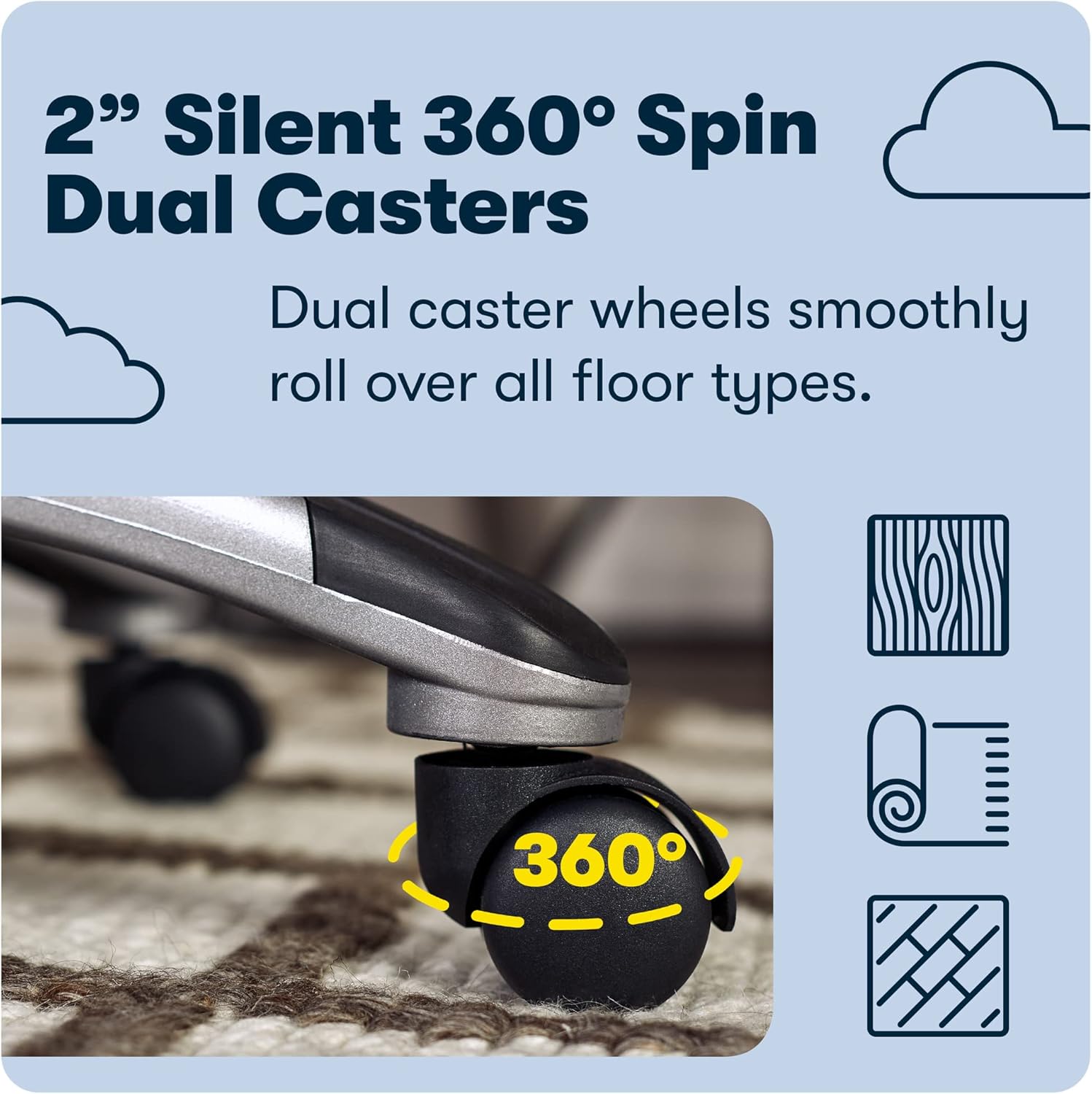 Serta Big and Tall High Back Executive Office Chair, Ergonomic Gaming Computer Chair with Layered Body Pillows