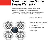 BOSS Audio Systems Marine Gauge Receiver - Weatherproof Bluetooth Digital Media Receiver